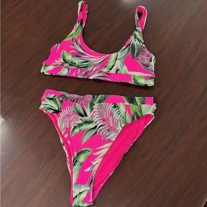 High Cut Floral Bikini Set